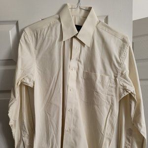 Cream/White Button Up Shirt, 15/32-33